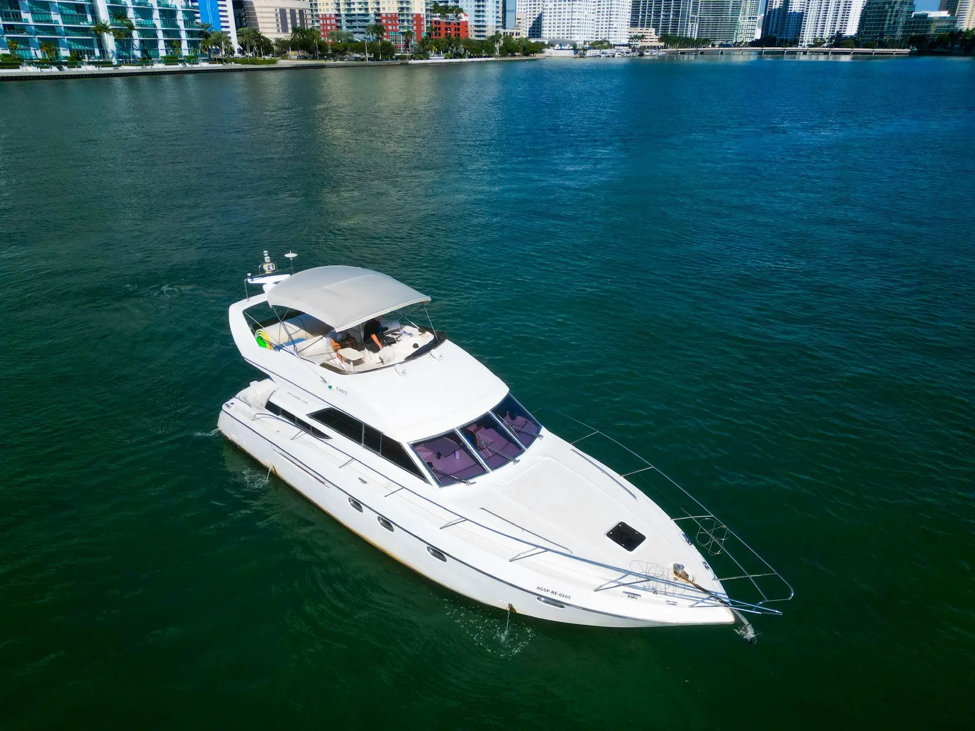 48FT PRINCESS FLYBRIDGE Miami yacht rental 2